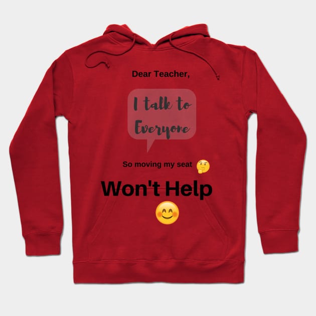 Funny T-shirt, Dear Teacher T-shirt, Funny teacher gift, Back to School Hoodie by TulipDesigns